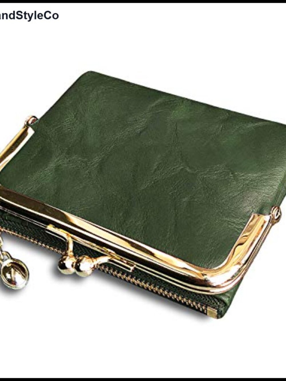 Vintage Womens Leather Bifold Wallet RFID Small Compact